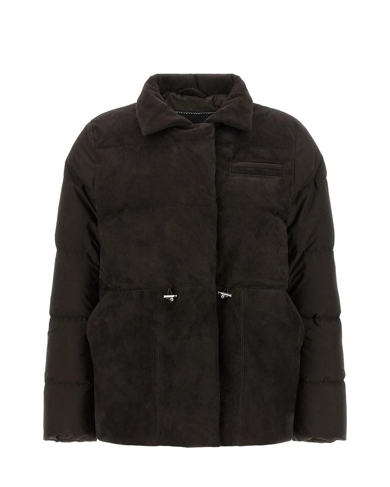 Kiton Puffer Jacket in brown, Polyamide