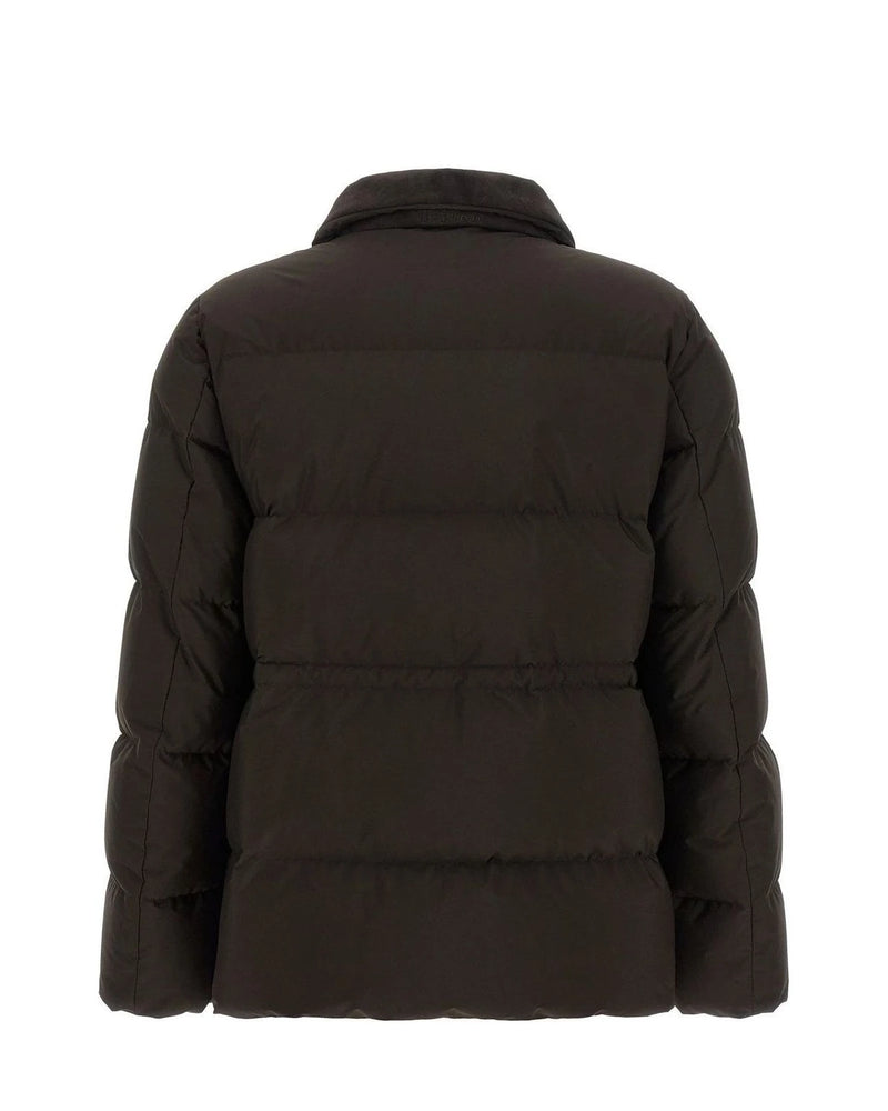 Kiton Puffer Jacket in brown, Polyamide — view 2