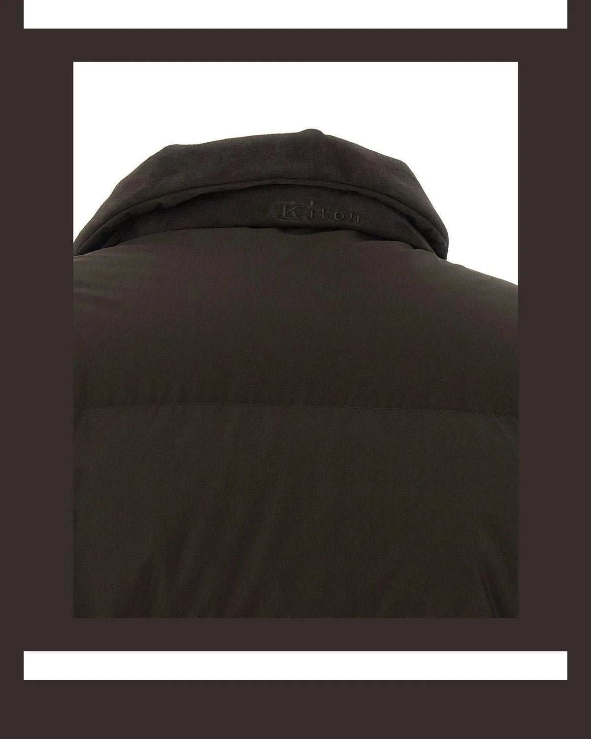 Kiton Puffer Jacket in brown, Polyamide — view 4