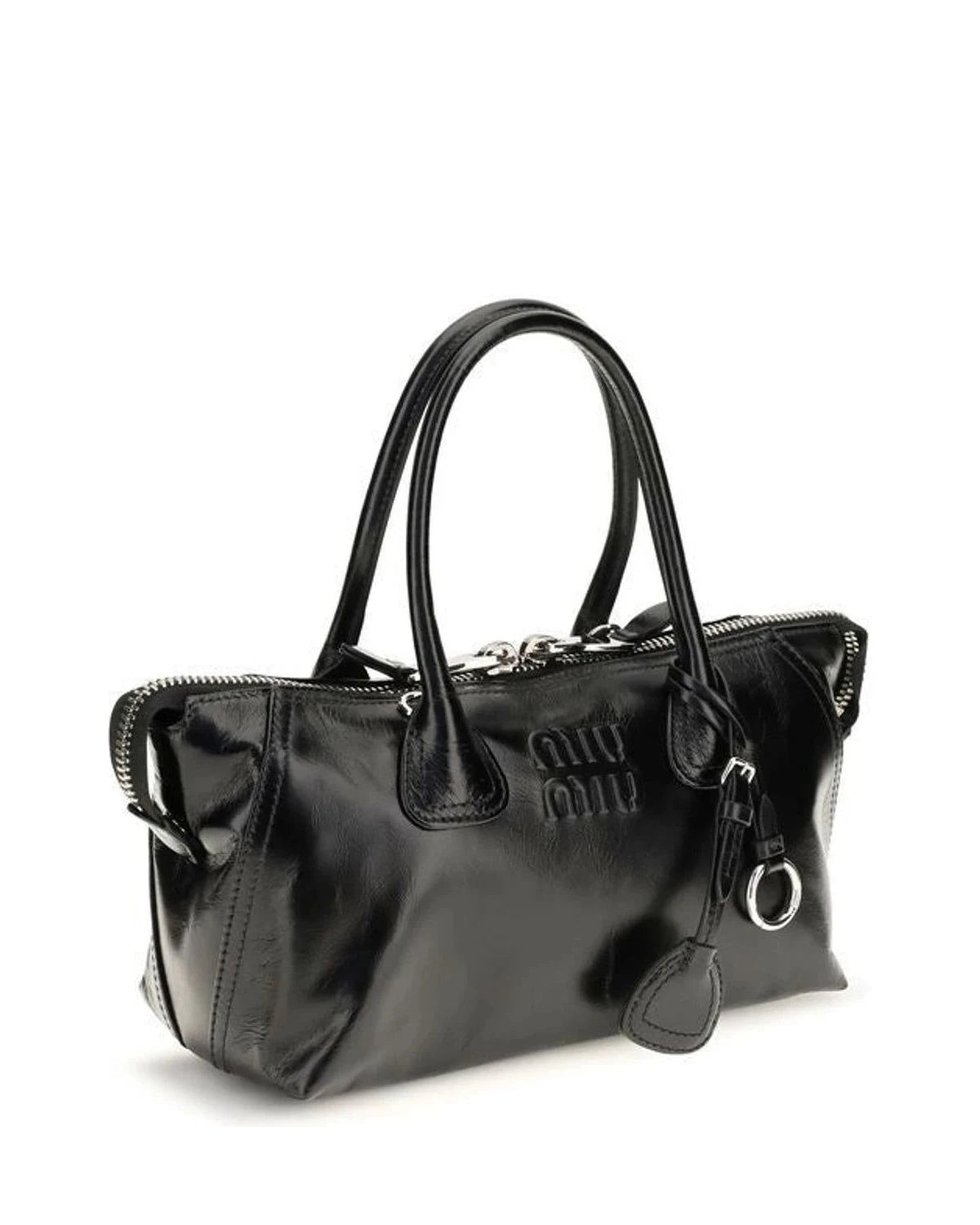 Miu Miu Satchel Bag in black, Calf Leather — view 2