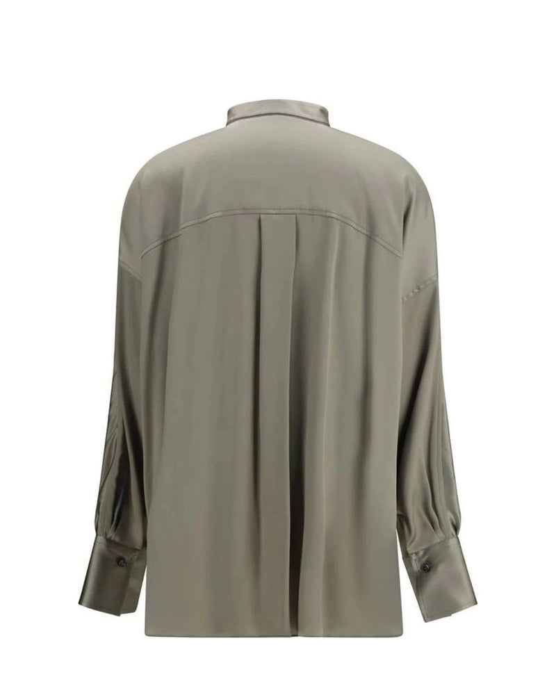 Brunello Cucinelli Blouse in beige, Silk — view 2