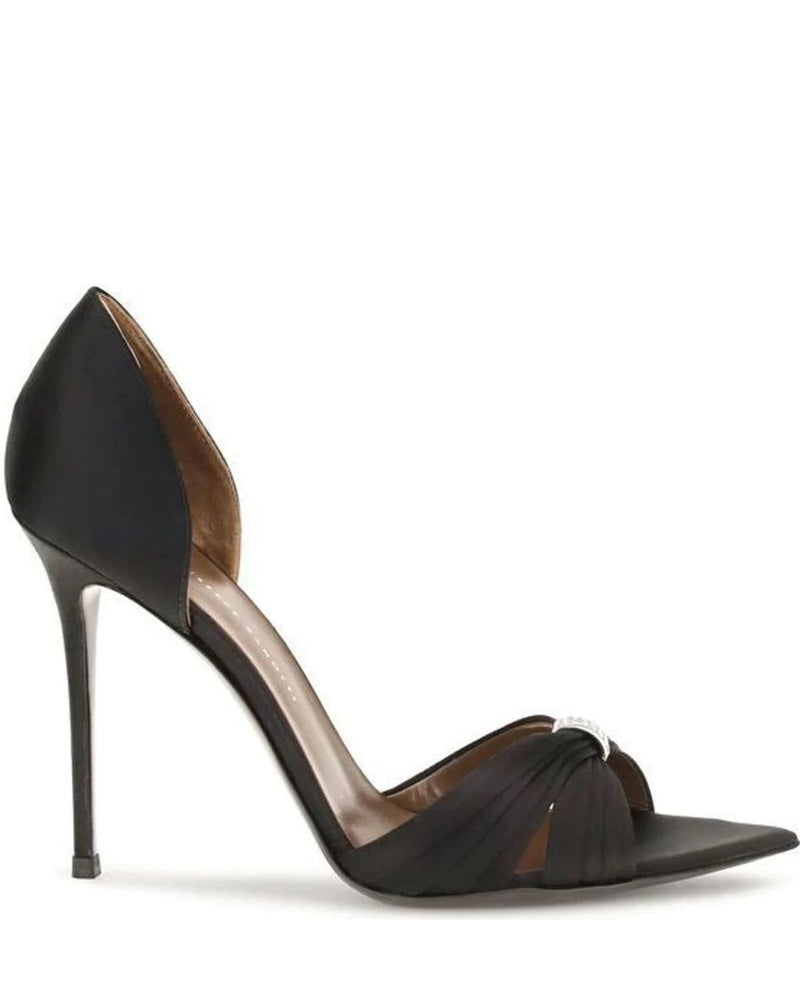 Giuseppe Zanotti Sandals in black, Silk Satin