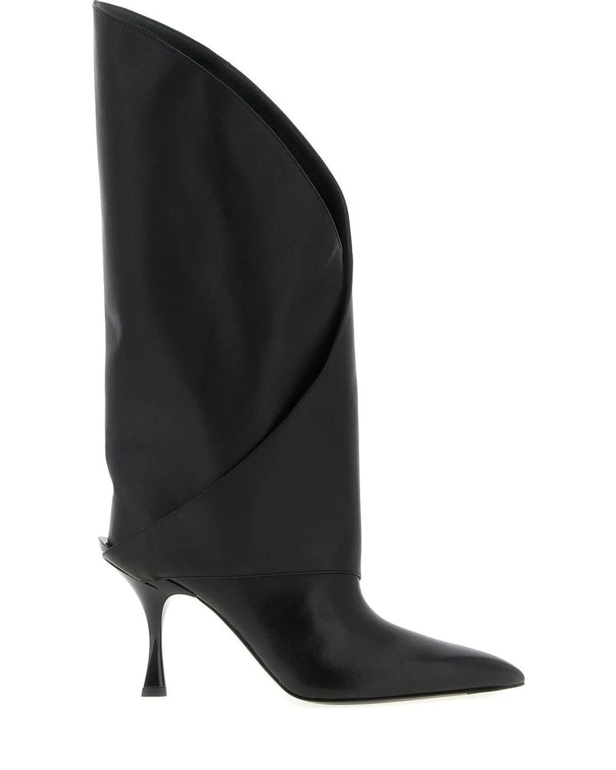 Balmain Black Knee High Boots