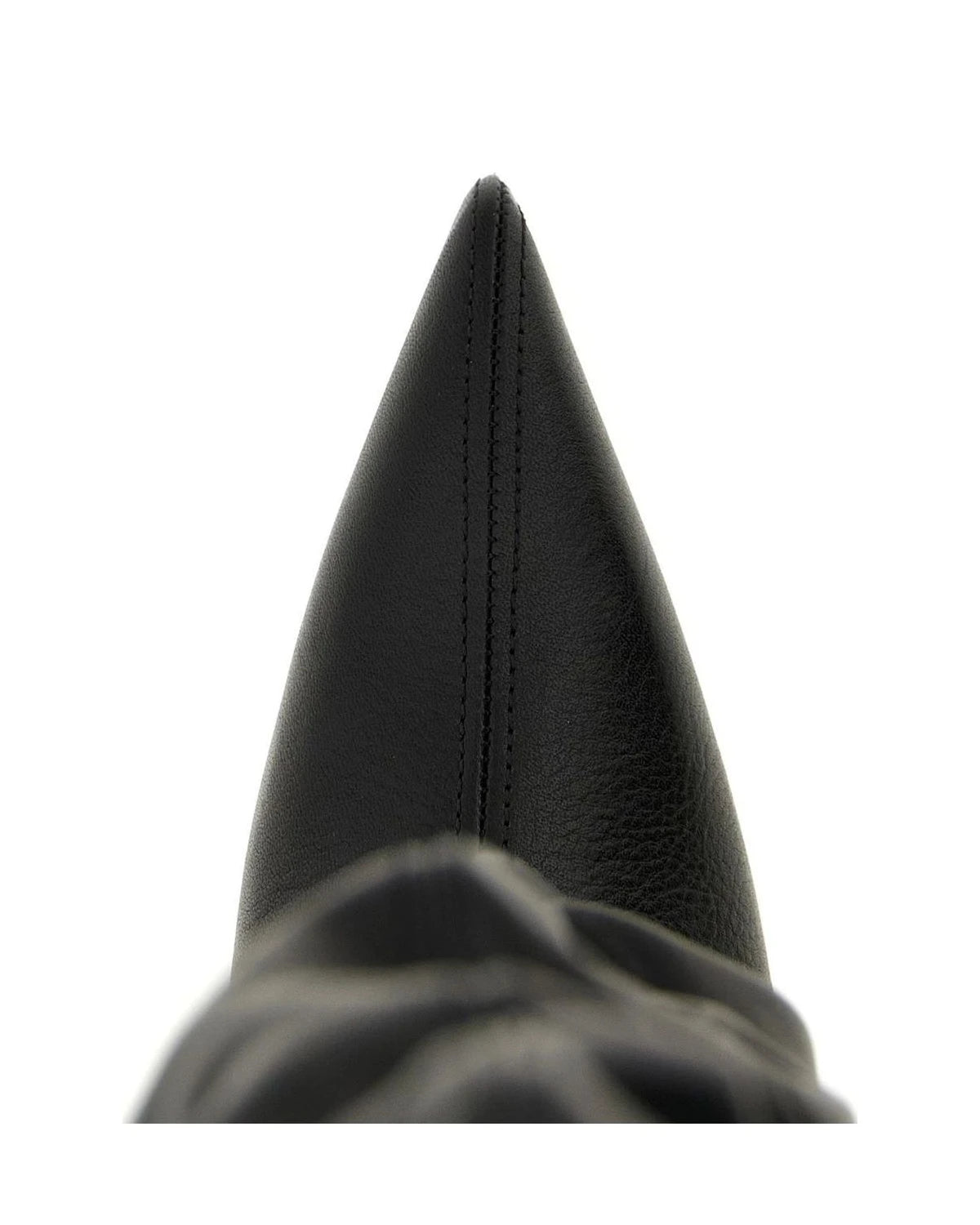 Balmain Knee High Boots in black, Calfskin Leather — view 4