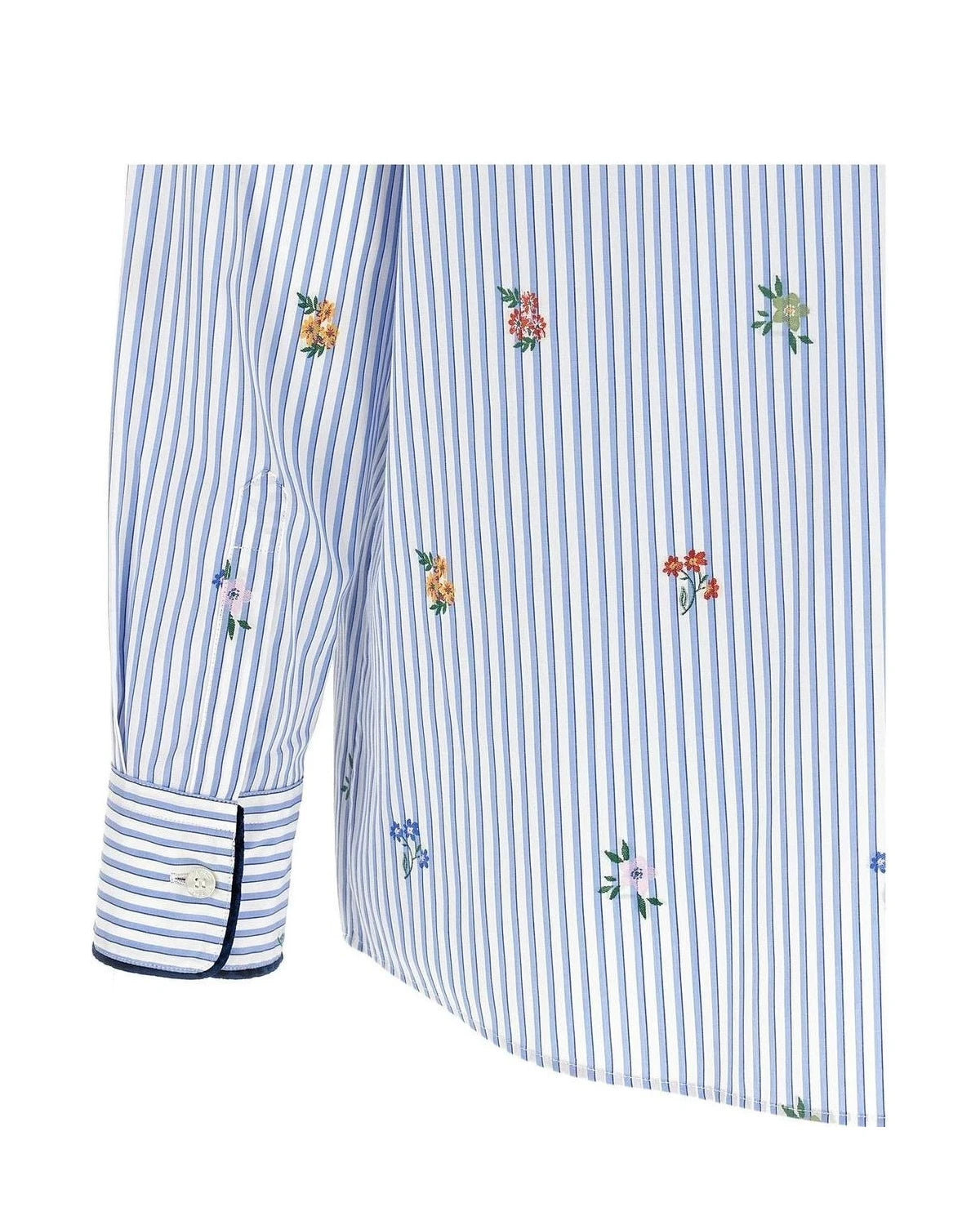 Etro Dress Shirt in blue, Cotton — view 4