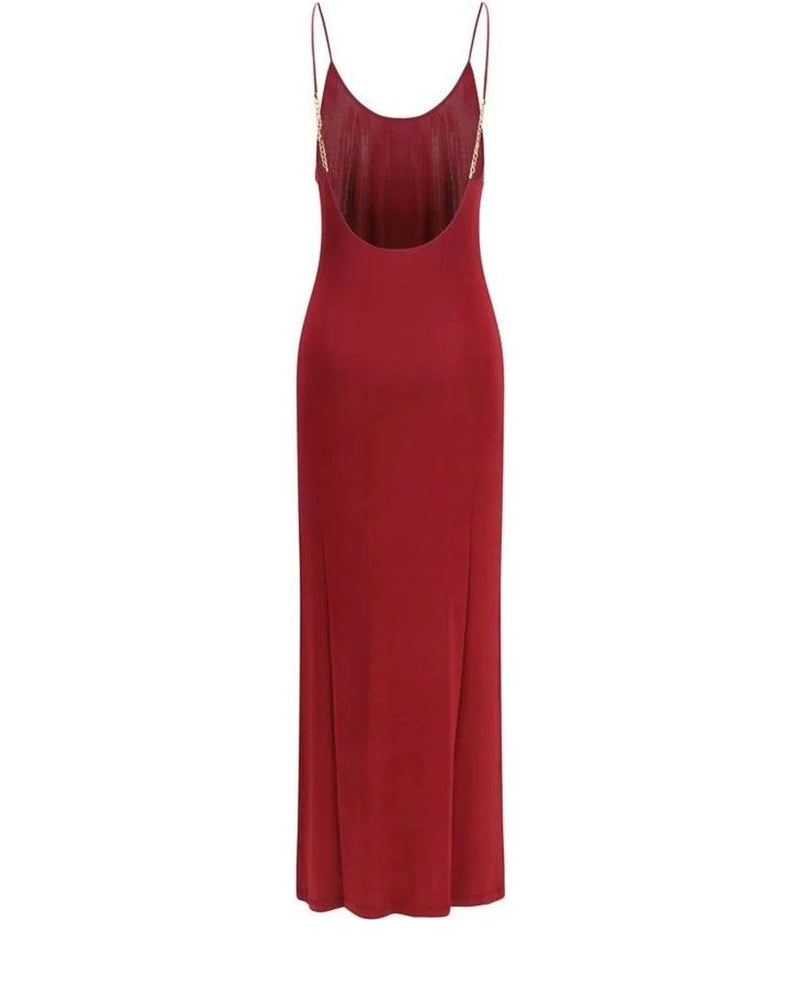 Saint Laurent Dresse in red, Viscose — view 2