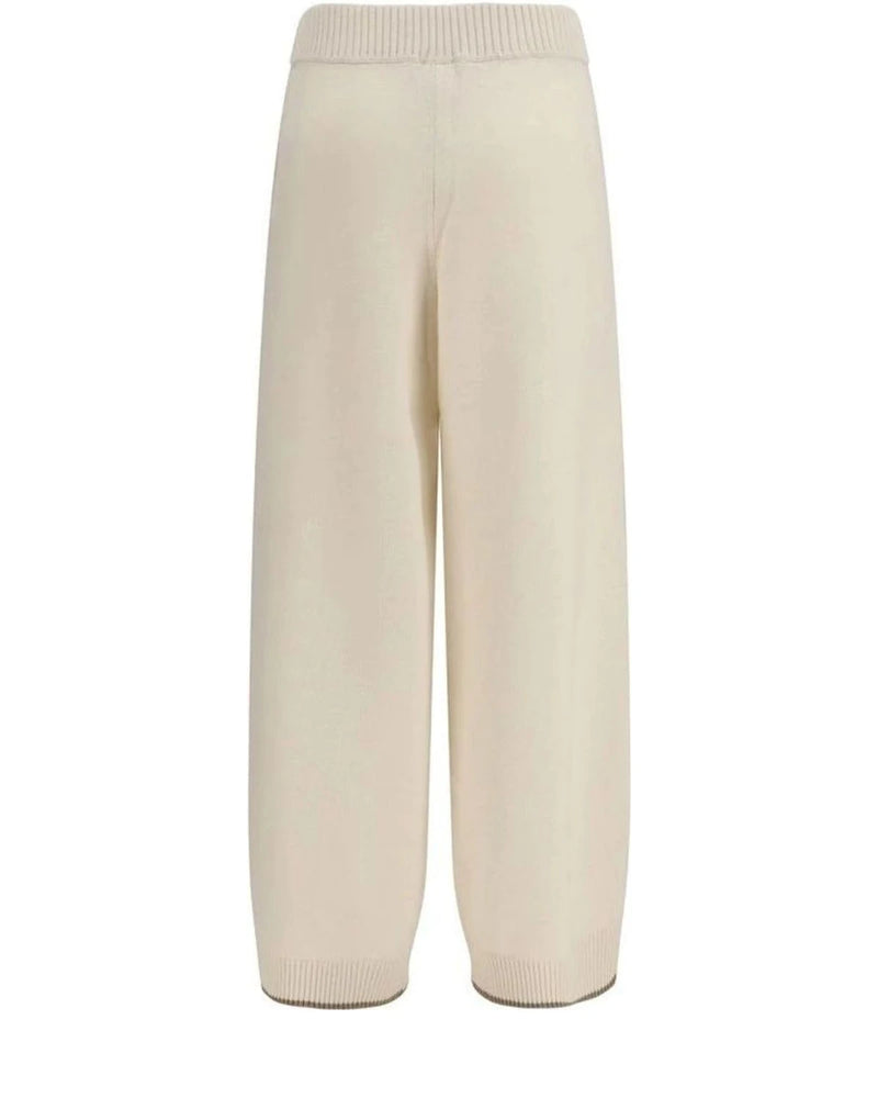 Brunello Cucinelli Trouser in white, Kashmir — view 2