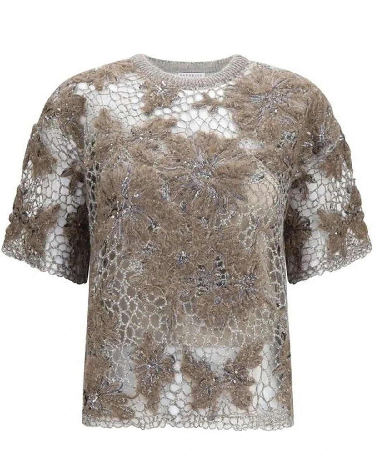 Brunello Cucinelli Blouse in beige, Mohair