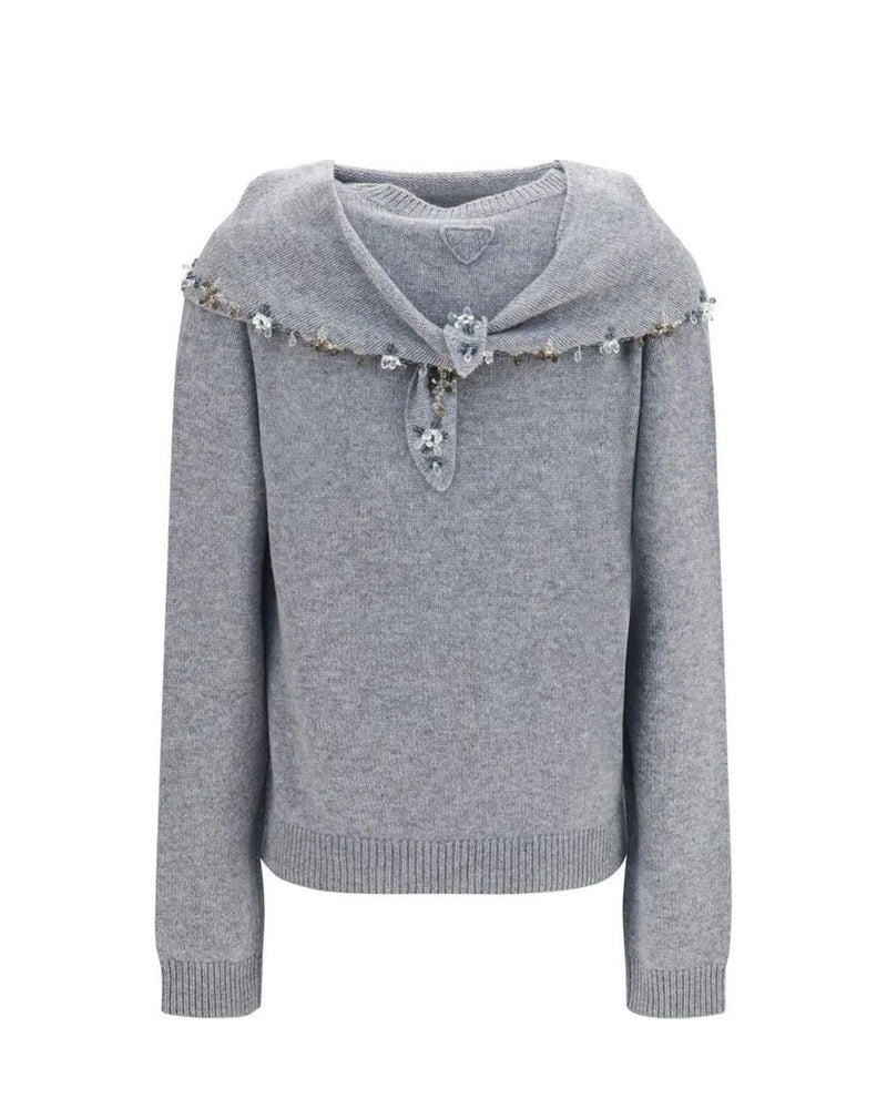 Prada Sweater in gray, Kashmir — view 2