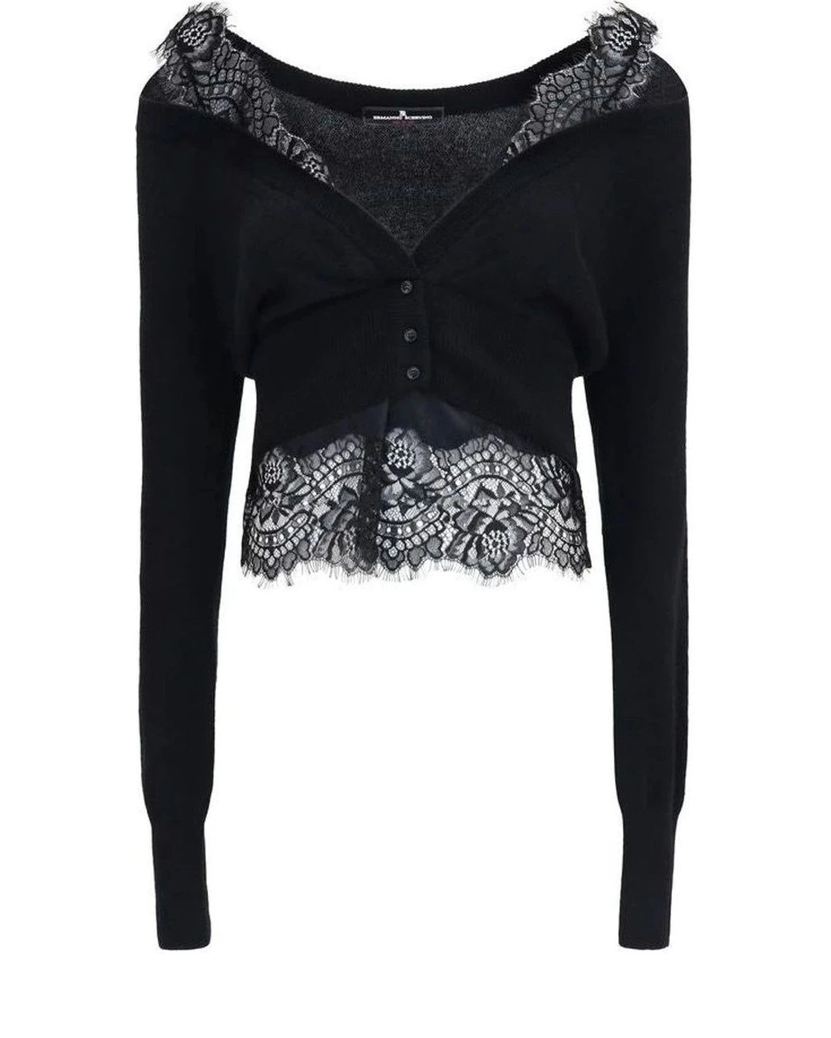 Ermanno Scervino Cardigan in black, Kashmir