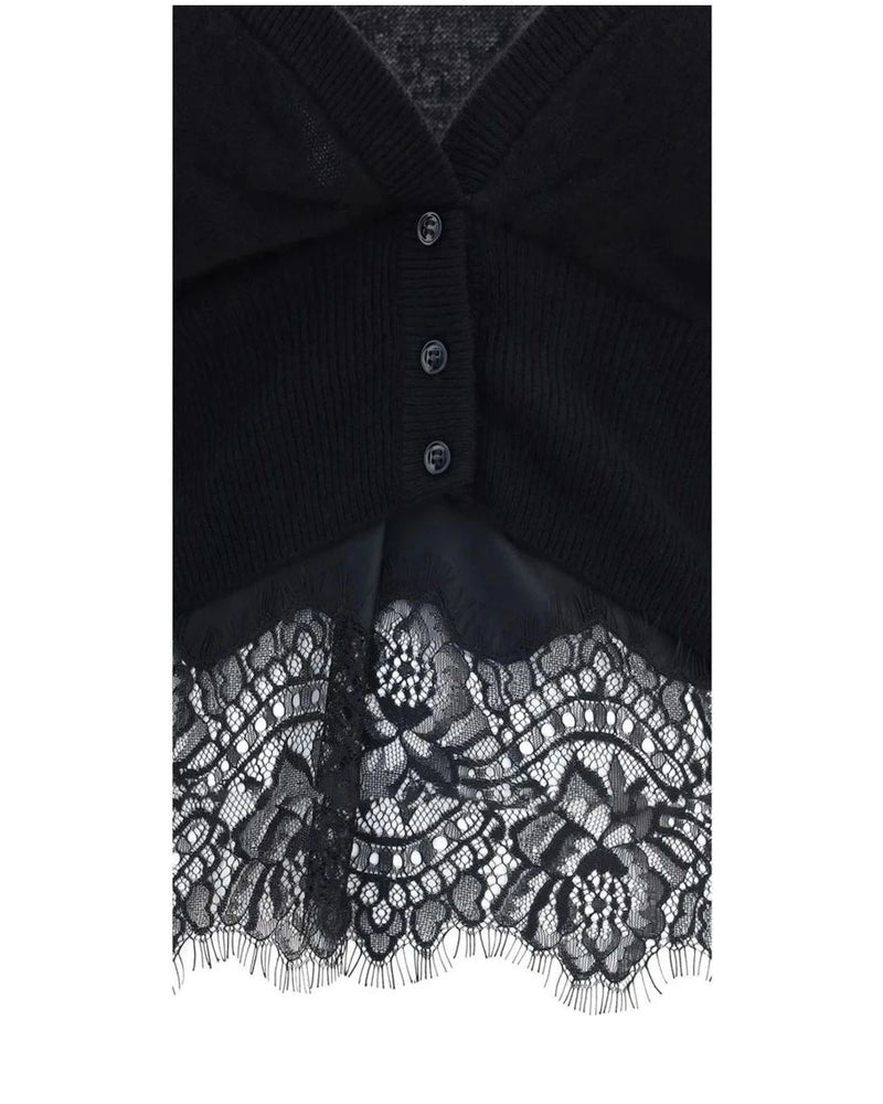 Ermanno Scervino Cardigan in black, Kashmir — view 3