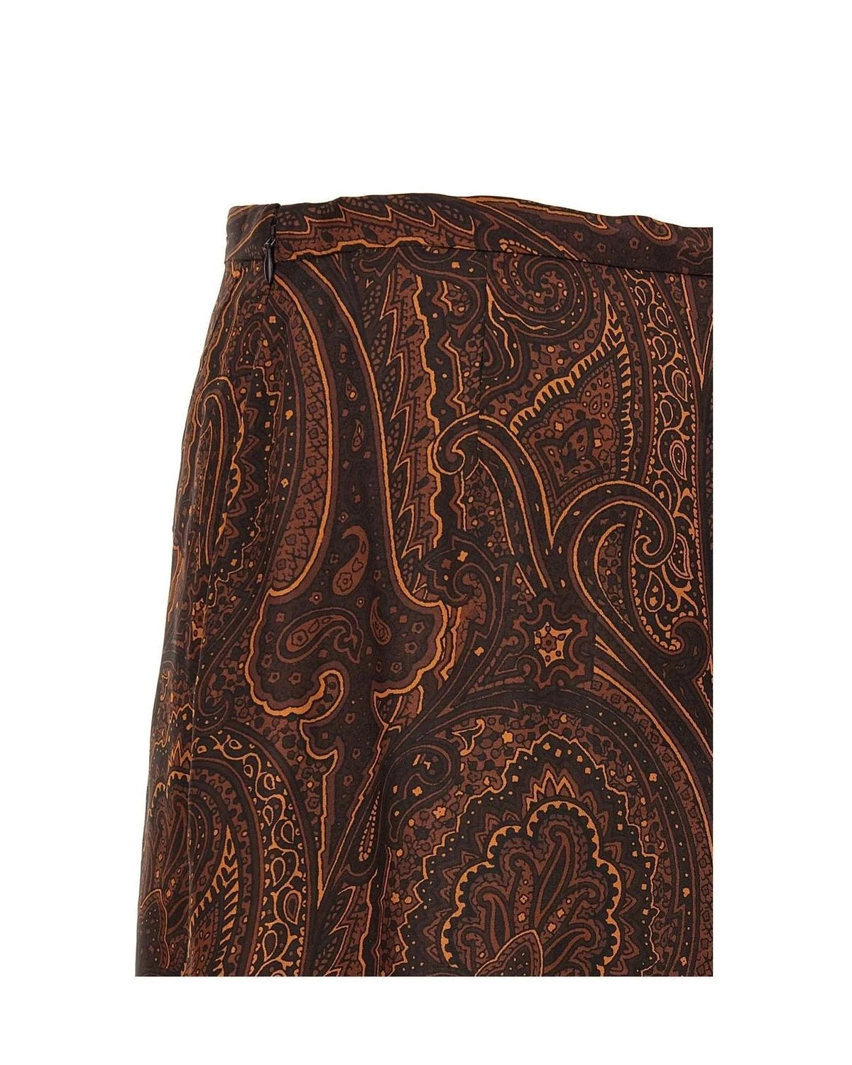 Etro Skirt in brown, Silk — view 4