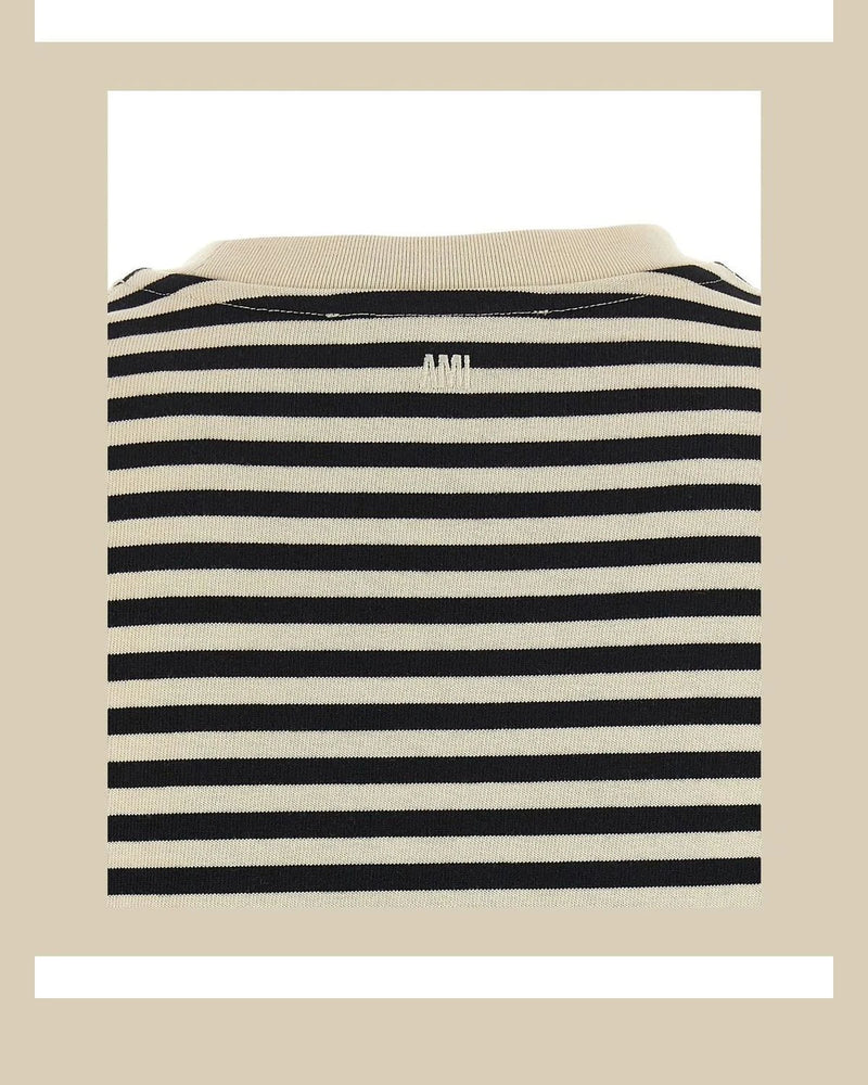 Ami Paris Henley Shirt in multicolor, Cotton — view 4
