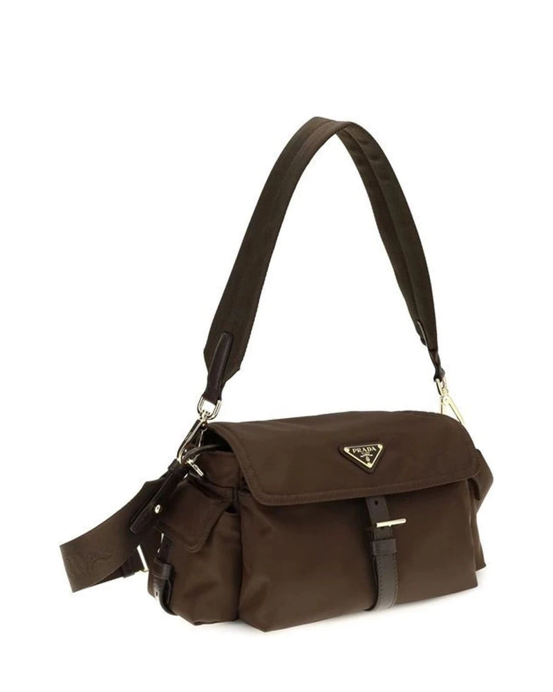 Prada Shoulder Bag in brown, Recycled Polyamide — view 2