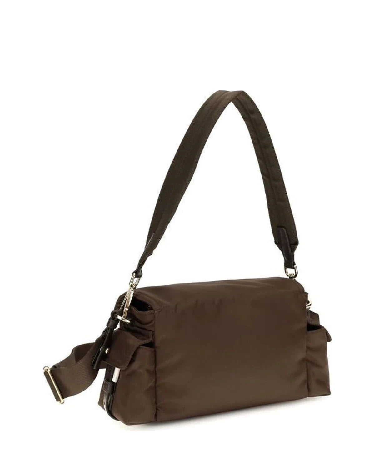 Prada Shoulder Bag in brown, Recycled Polyamide — view 3