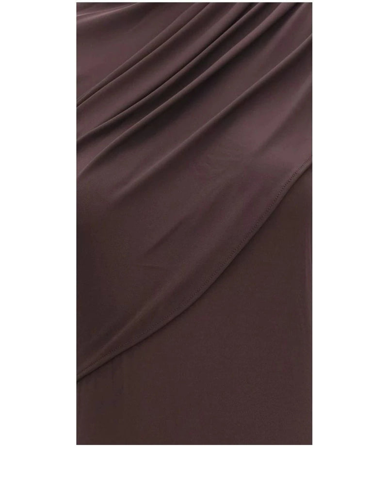 Courrèges Dresse in brown, Viscose — view 3