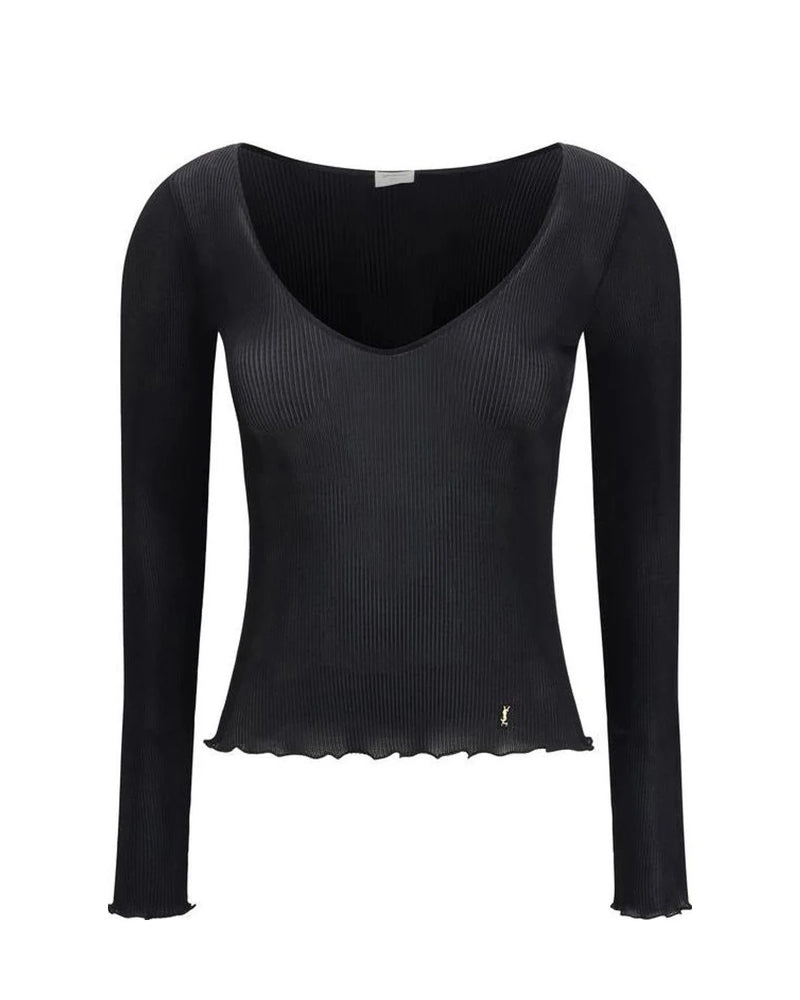 Saint Laurent Blouse in black, Silk