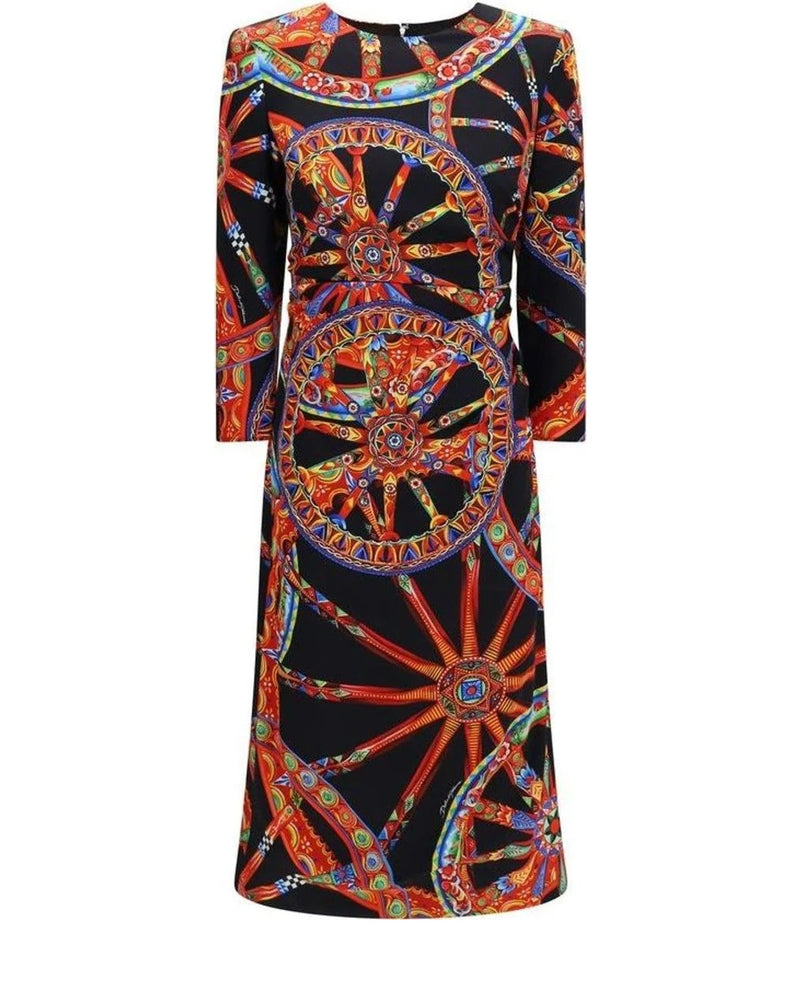 Dolce & Gabbana Dresse in multicolor, Silk