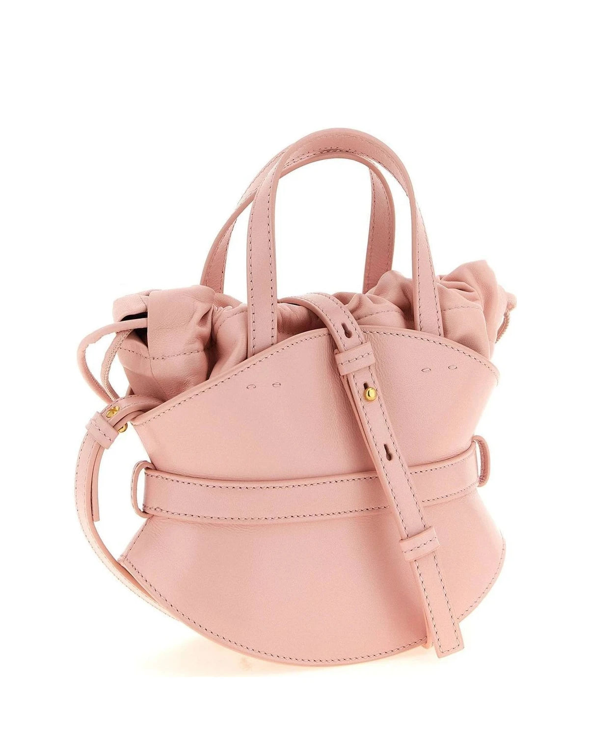 Balmain Bucket Bag in pink, Calfskin Leather — view 2