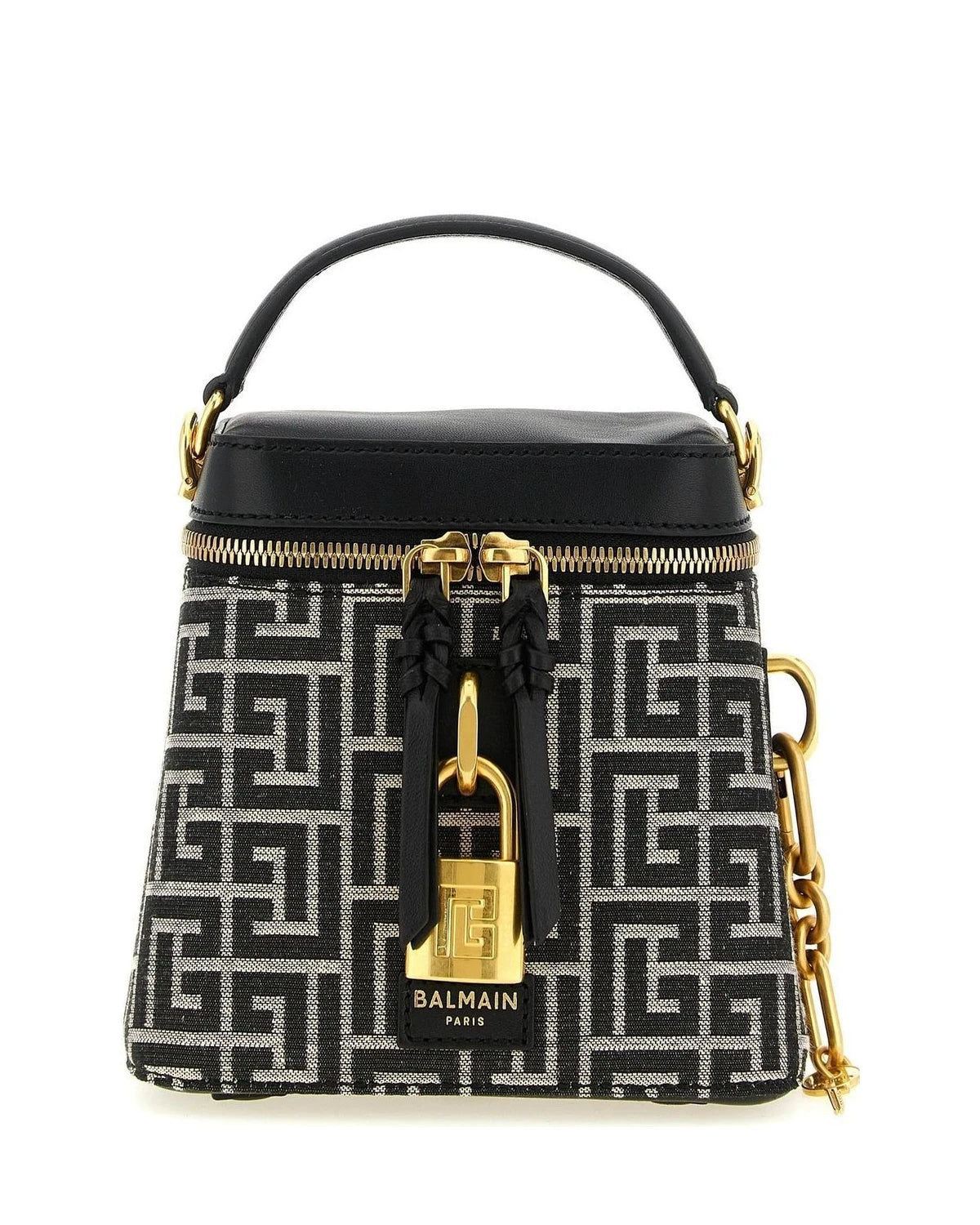 Balmain Satchel Bag in black, Polyester