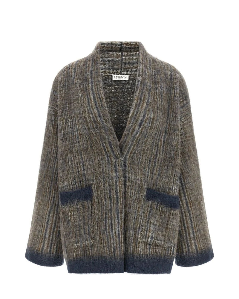 Brunello Cucinelli Cardigan in gray — view 2