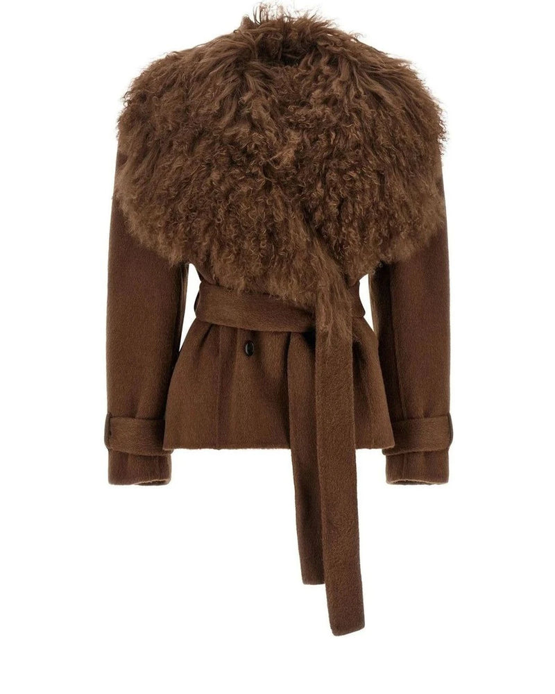 Giuseppe Di Morabito Wrap Coat in brown