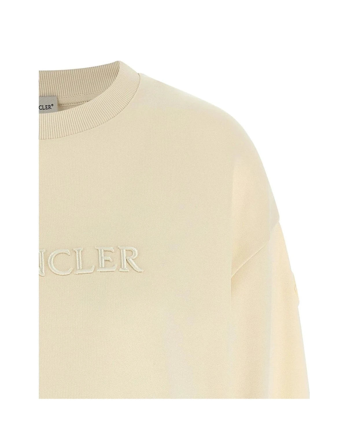 Moncler Sweatshirt in beige, Cotton — view 3