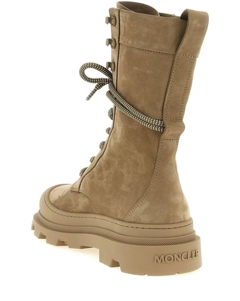 Moncler Boots in beige, Leather — view 3