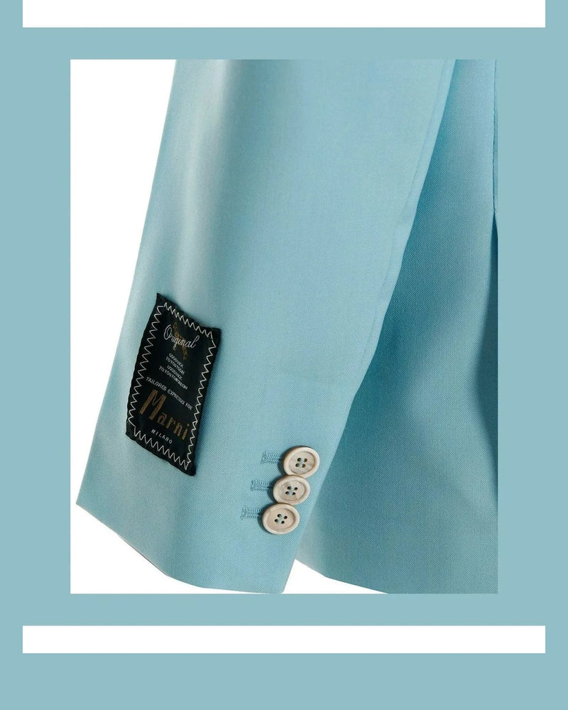 Marni Blazer in blue, Virgin Wool — view 4