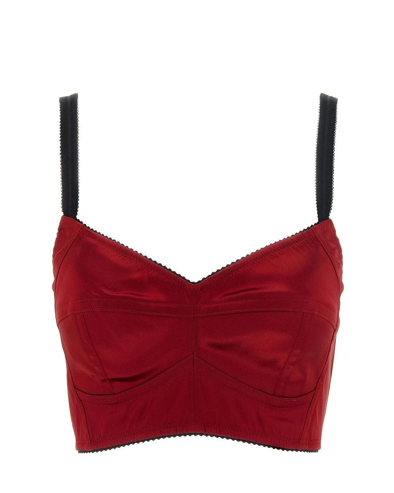 Dolce & Gabbana Shaping Camisoles & Tank Top in red, Acetate