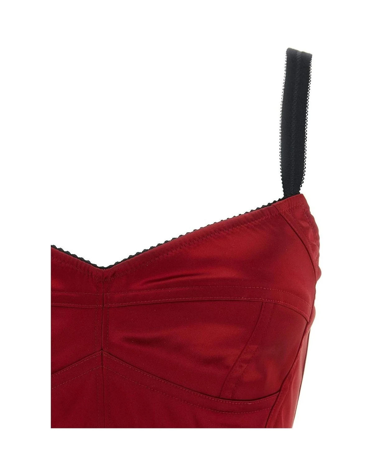 Dolce & Gabbana Shaping Camisoles & Tank Top in red, Acetate — view 3