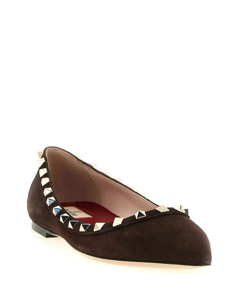 Valentino Garavani Ballet Flats in brown, Calfskin Leather — view 2