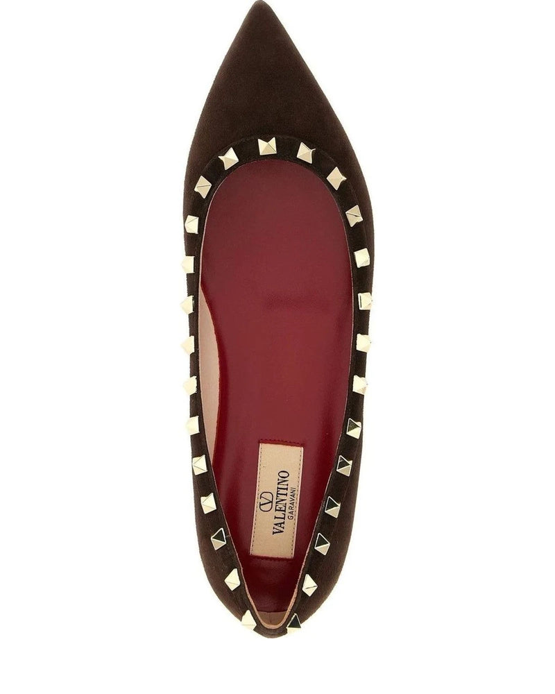 Valentino Garavani Ballet Flats in brown, Calfskin Leather — view 4