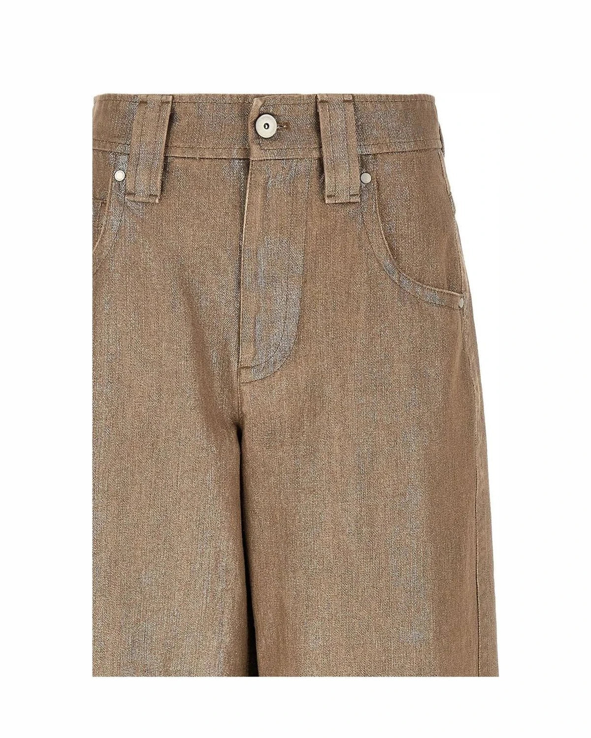 Brunello Cucinelli Jean in beige, Cotton — view 3