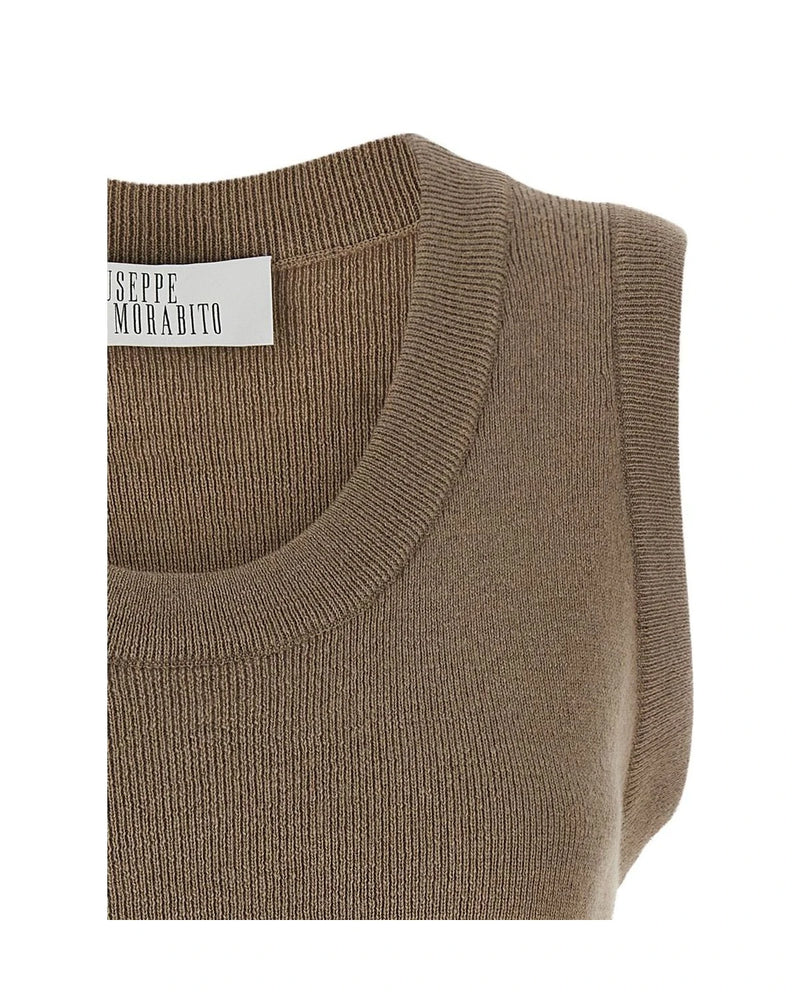 Giuseppe Di Morabito Beige Wool T-Shirt