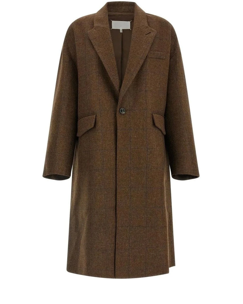 Maison Margiela Overcoat in brown, Wool