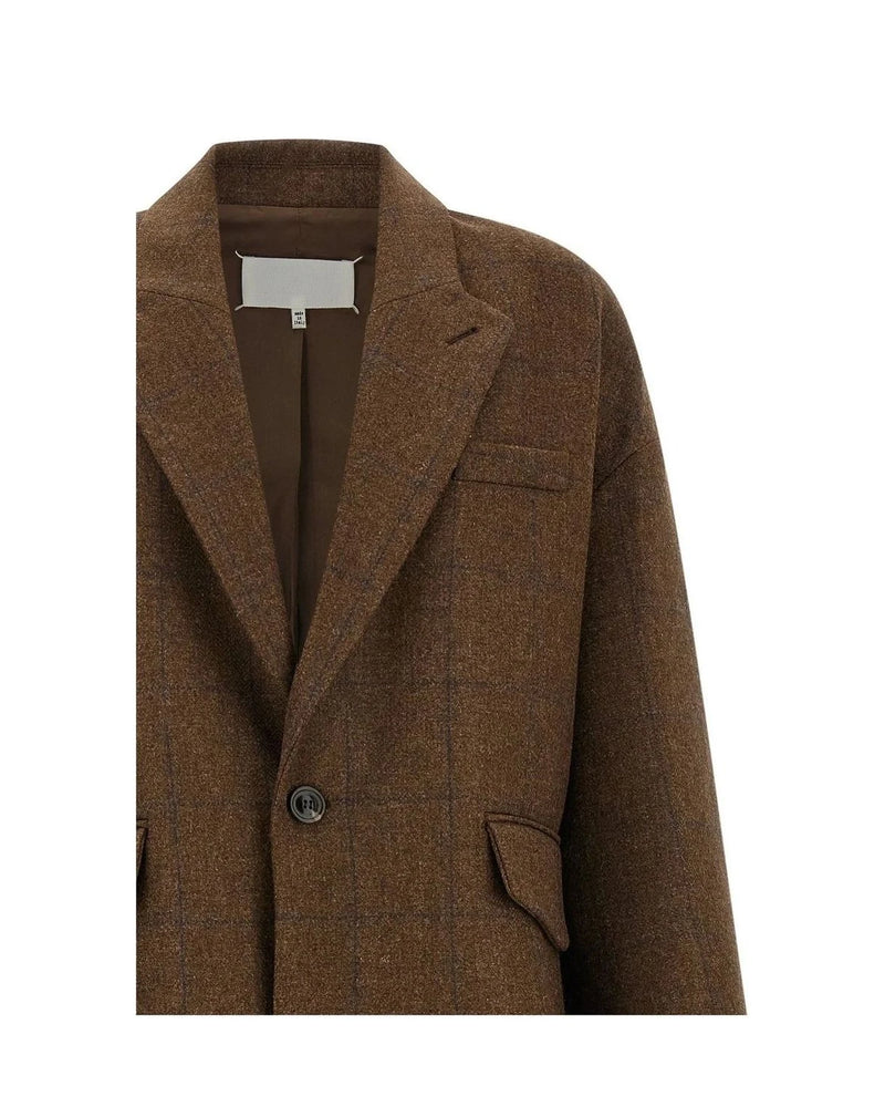 Maison Margiela Overcoat in brown, Wool — view 3