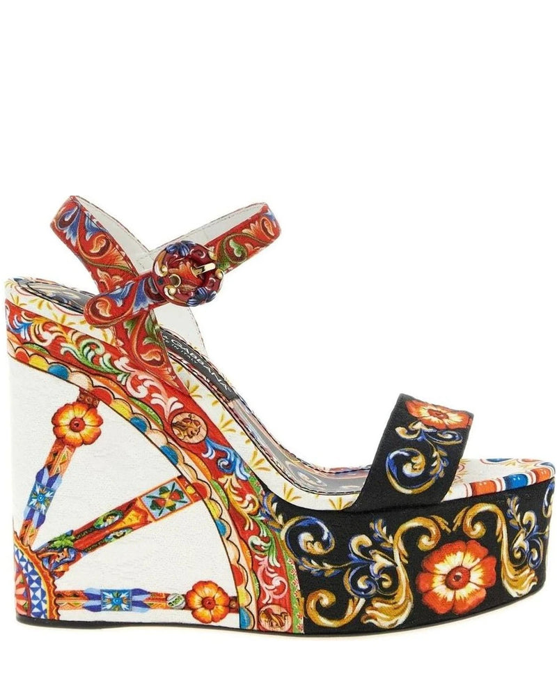 Dolce & Gabbana Wedges in multicolor, Viscose