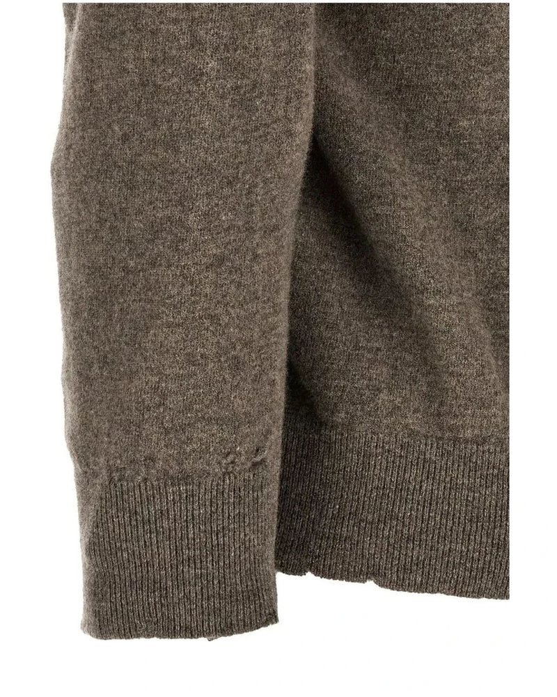 Maison Margiela Sweater in brown, Virgin Wool — view 4