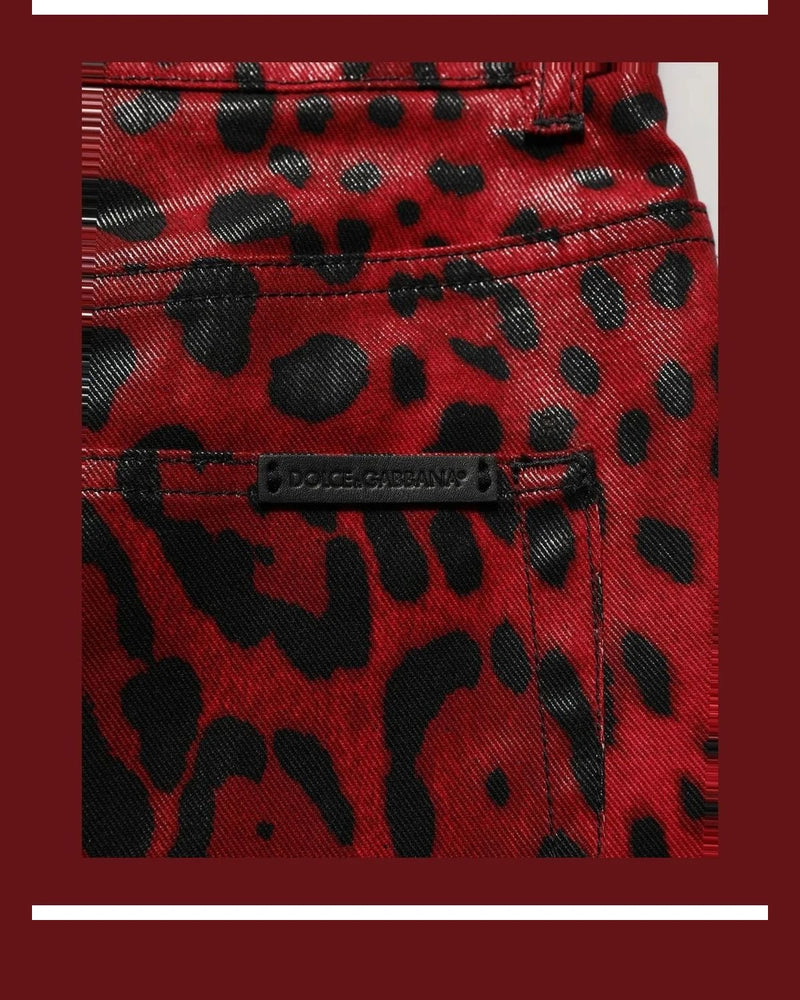 Dolce & Gabbana Trouser in red, Cotton