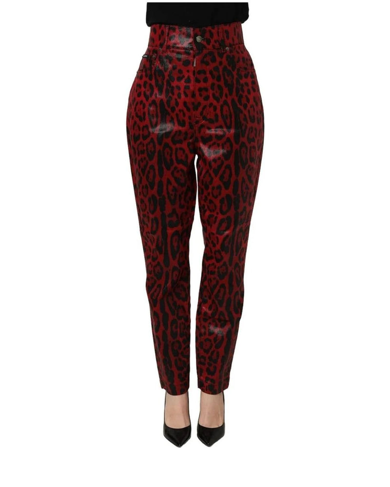 Dolce & Gabbana Trouser in red, Cotton — view 2