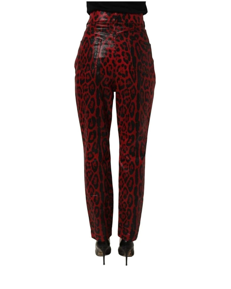 Dolce & Gabbana Trouser in red, Cotton — view 5