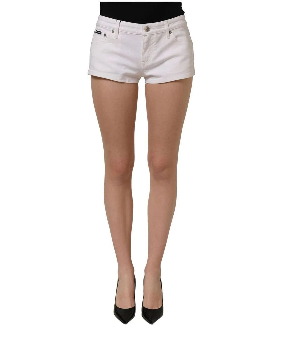 Dolce & Gabbana Denim Short in white, Cotton — view 2
