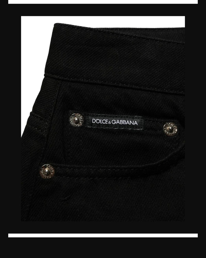Dolce & Gabbana Denim Short in black, Cotton