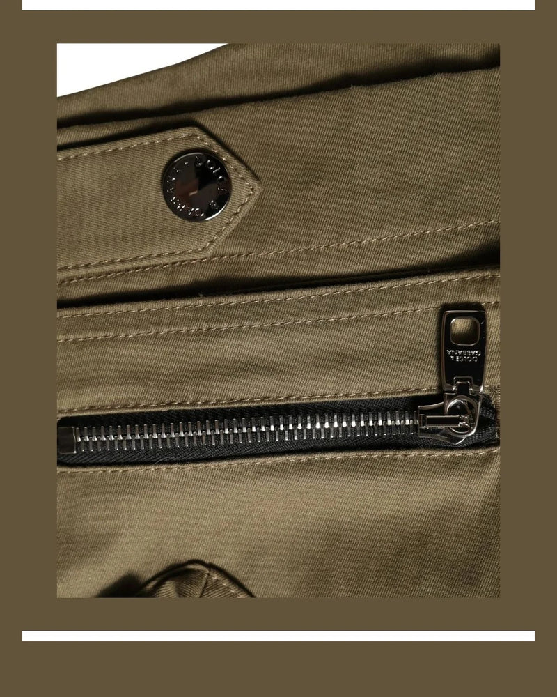 Dolce & Gabbana Cargo Short in green, Cotton