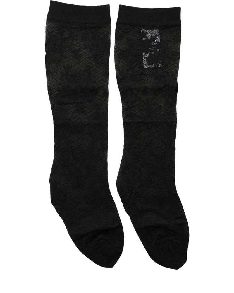 Dolce & Gabbana Hold Up Sock in black, Nylon — view 3