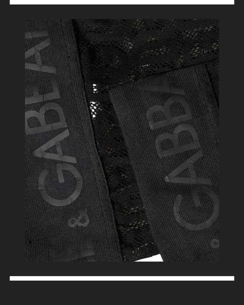 Dolce & Gabbana Hold Up Sock in black, Nylon — view 5