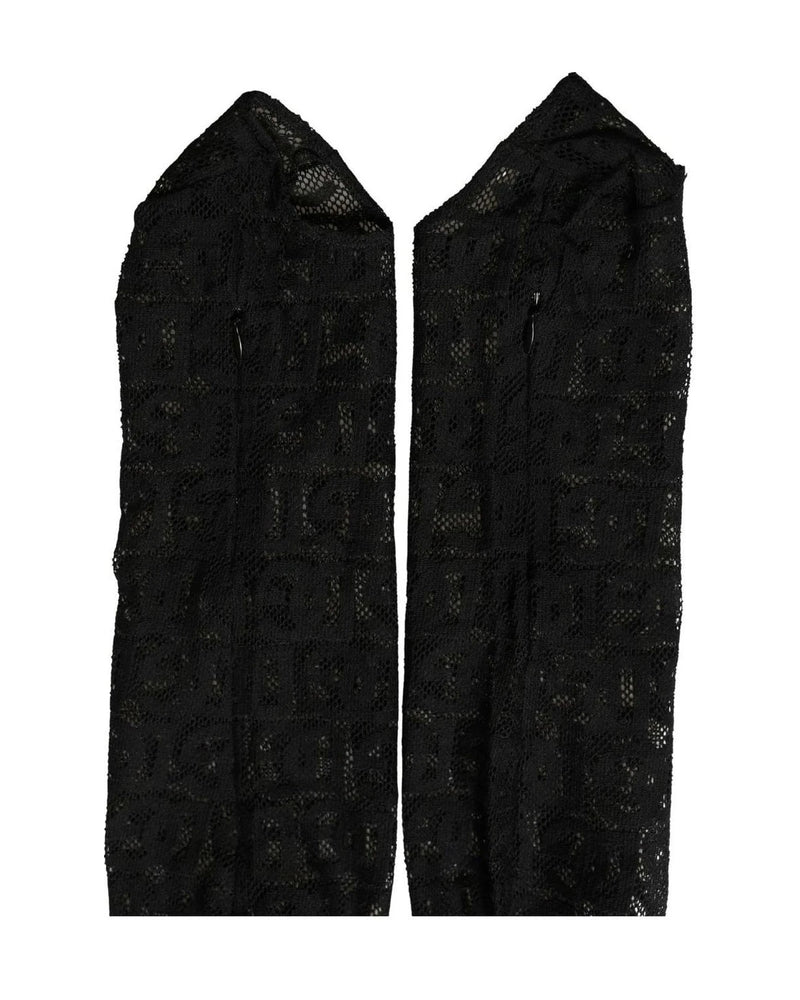 Dolce & Gabbana Hold Up Sock in black, Nylon — view 7