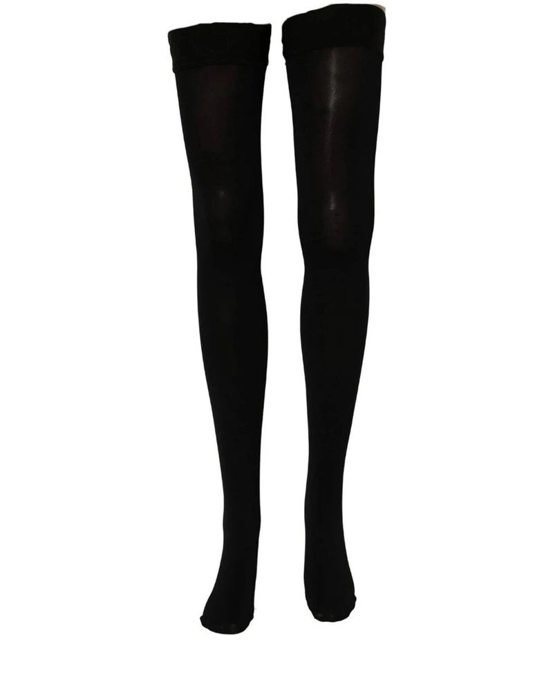 Dolce & Gabbana Hold Up Sock in black, Nylon — view 3