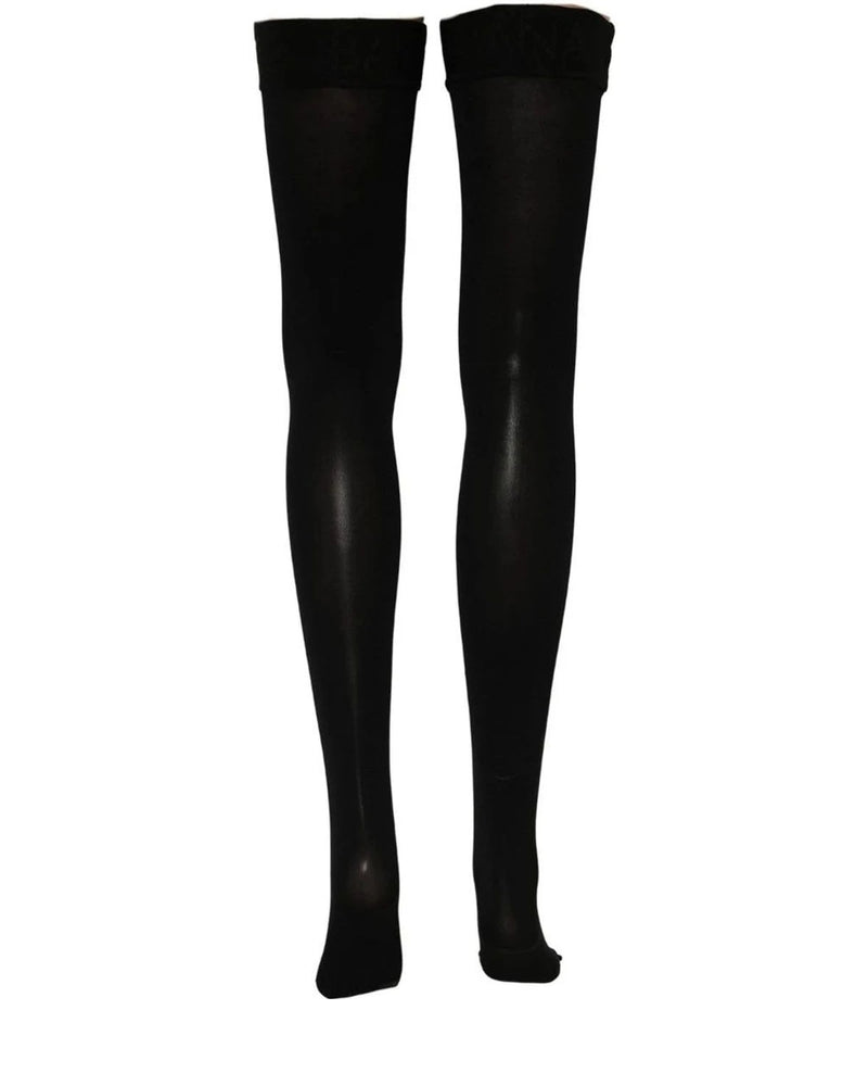 Dolce & Gabbana Hold Up Sock in black, Nylon — view 4